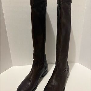 Frye Brown Leather Knee-High Boots